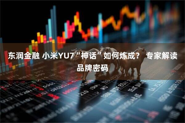 东润金融 小米YU7“神话”如何炼成？ 专家解读品牌密码