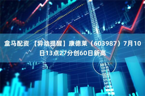盒马配资 【异动提醒】康德莱（603987）7月10日13点27分创60日新高