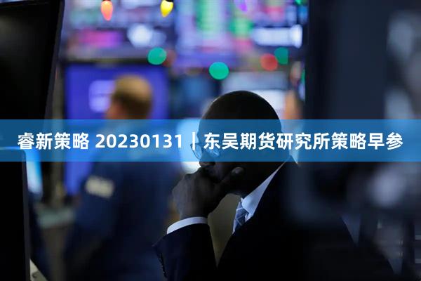 睿新策略 20230131｜东吴期货研究所策略早参